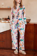 Coordinated Printed Pajama Set