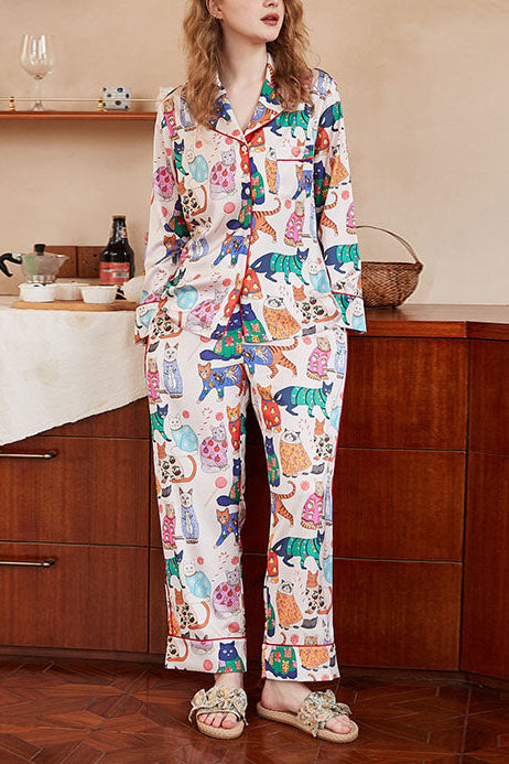 Coordinated Printed Pajama Set