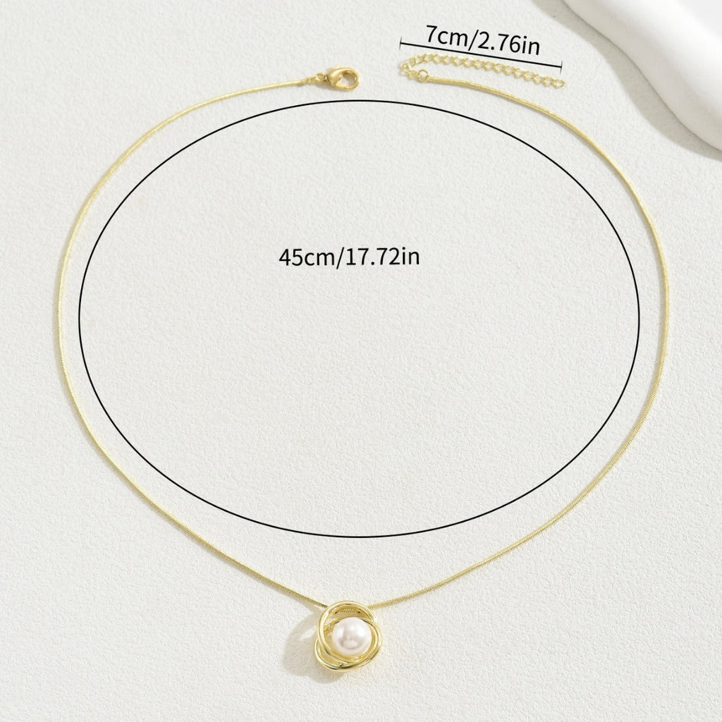 Women's Mother-of-Pearl Pendant Necklace