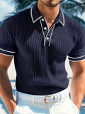 Logan - Color-Blocked Short Sleeve Polo Shirt
