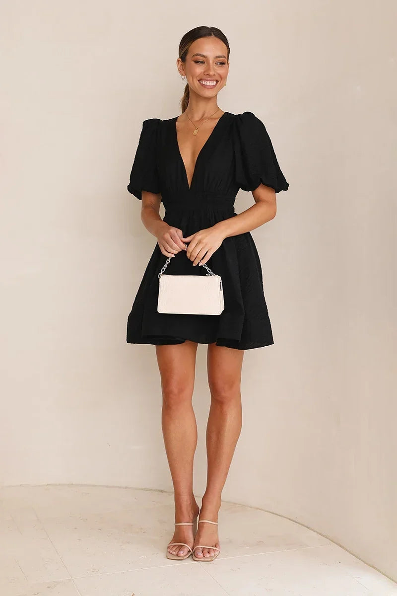 Erin Mini-Length Dress Black