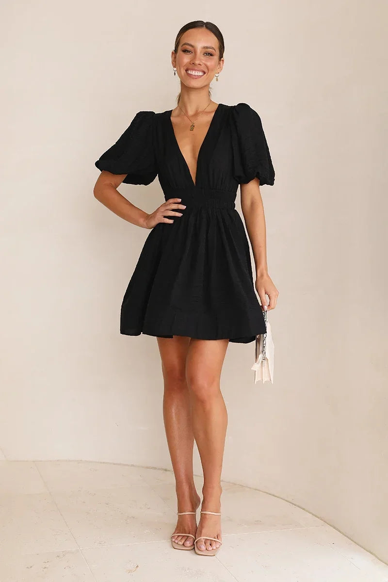 Erin Mini-Length Dress Black