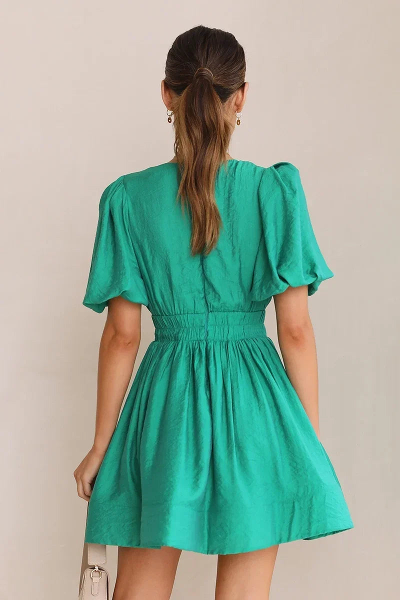 Erin Mini-Length Dress Emerald