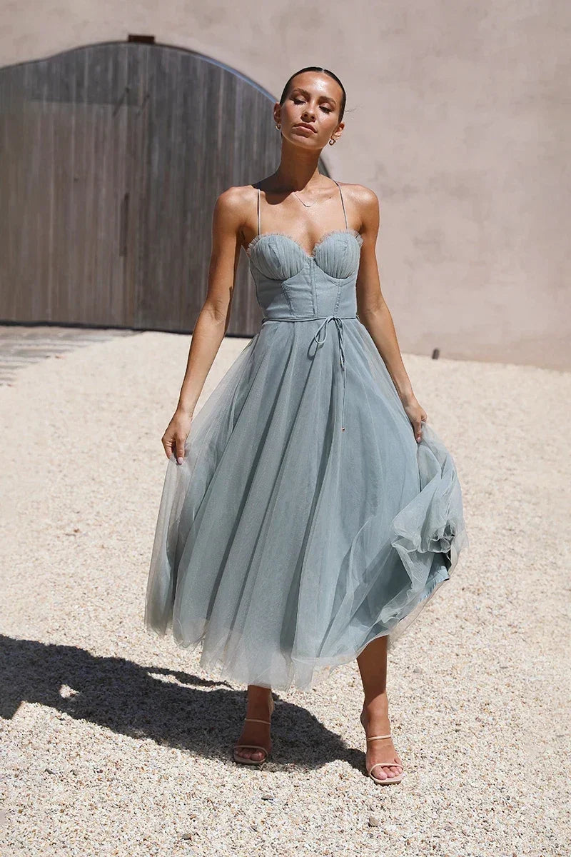 Diana Midi-Length Dress Sage