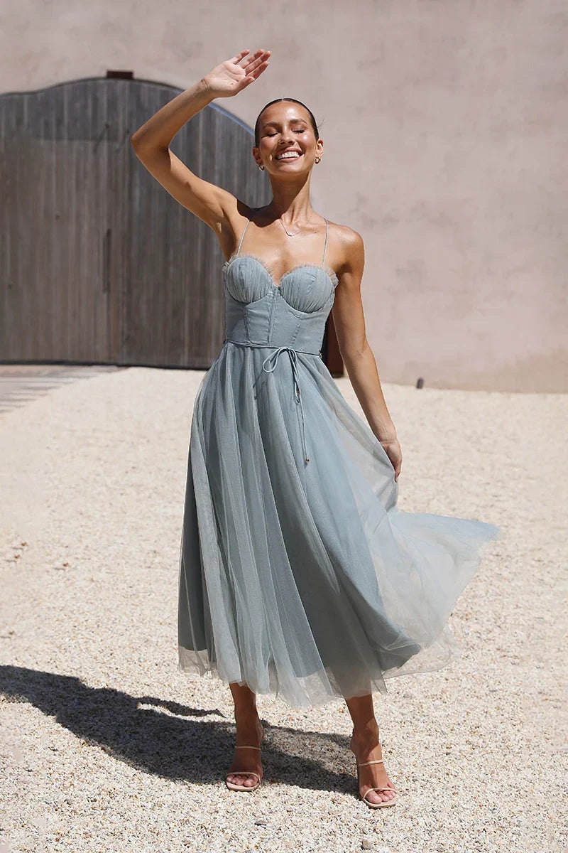 Diana Midi-Length Dress Sage