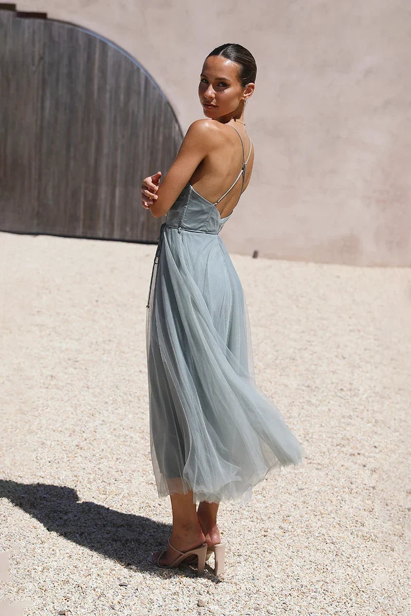 Diana Midi-Length Dress Sage