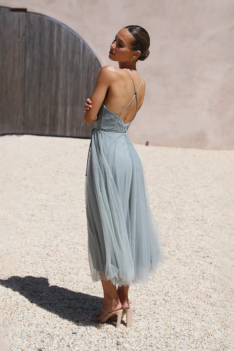 Diana Midi-Length Dress Sage