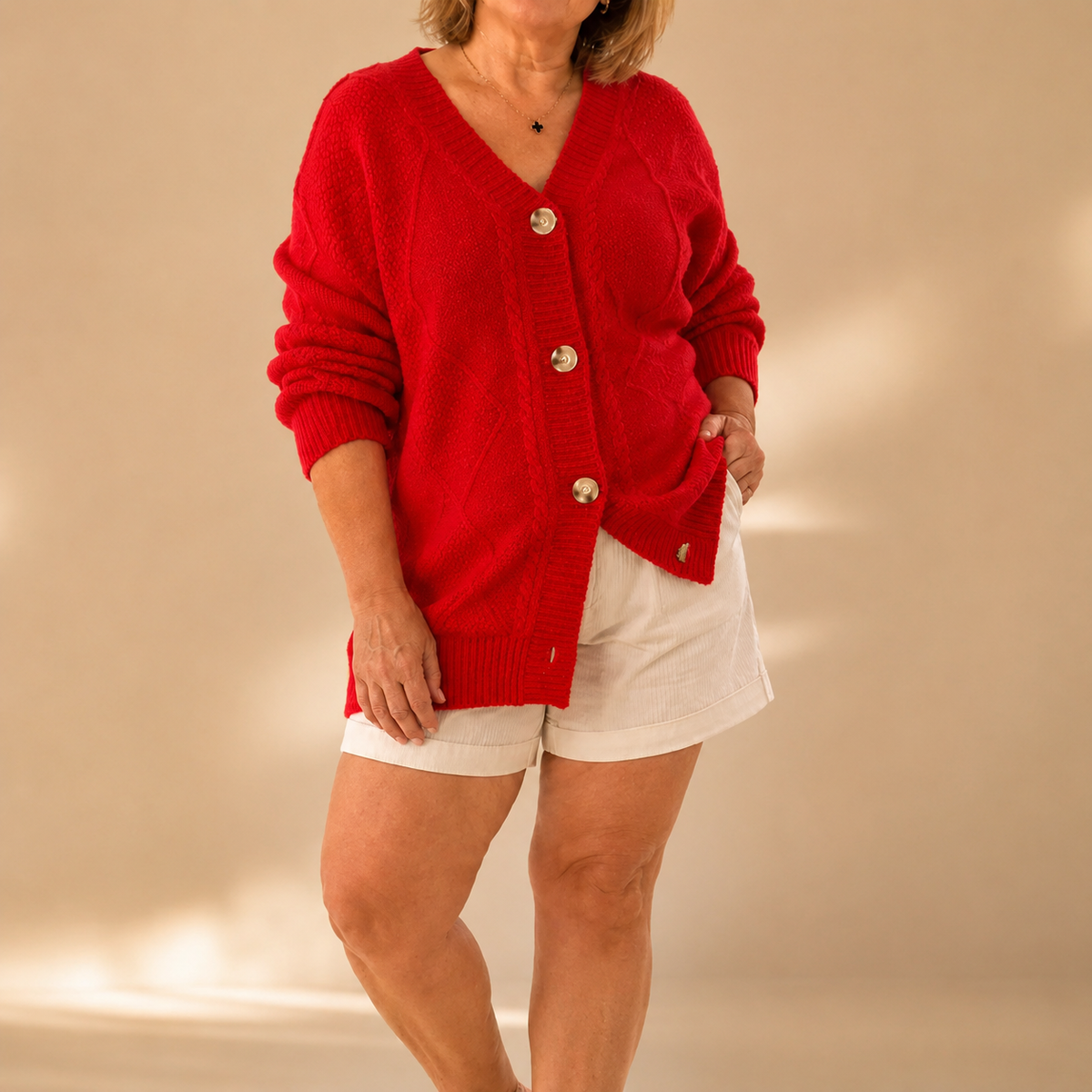 Halcyon - Soft-Touch Buttoned Knit Cardigan