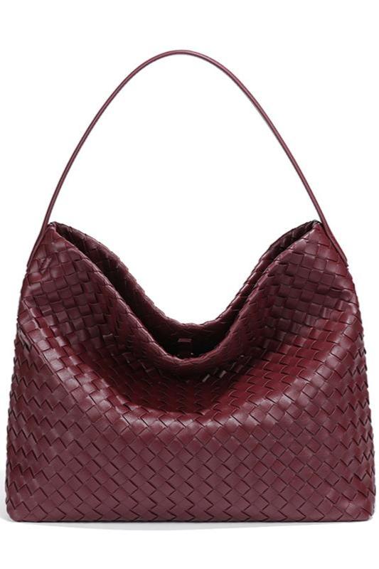 Modern Woven Large Capacity Shoulder Crossbody Bag