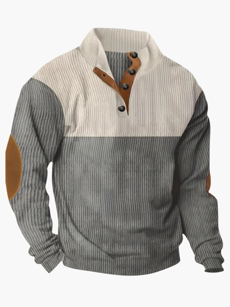 Knit Sweater with Zip Front