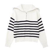 Cream / Black Stripe