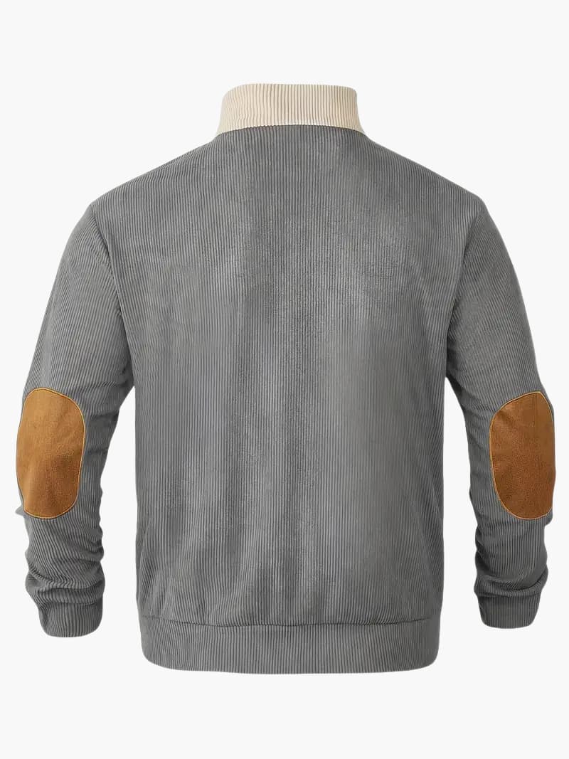 Knit Sweater with Zip Front