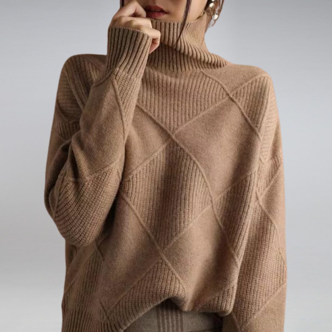 Women’s Textured Turtleneck Sweater