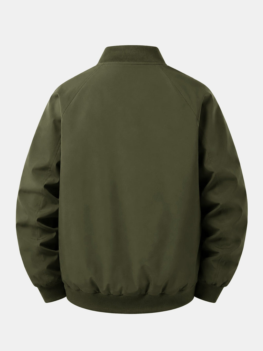 Men's Italy Graphic Bomber Jacket – Relaxed Fit Zip-Up Casual Outerwear with Ribbed Trims for Spring and Autumn