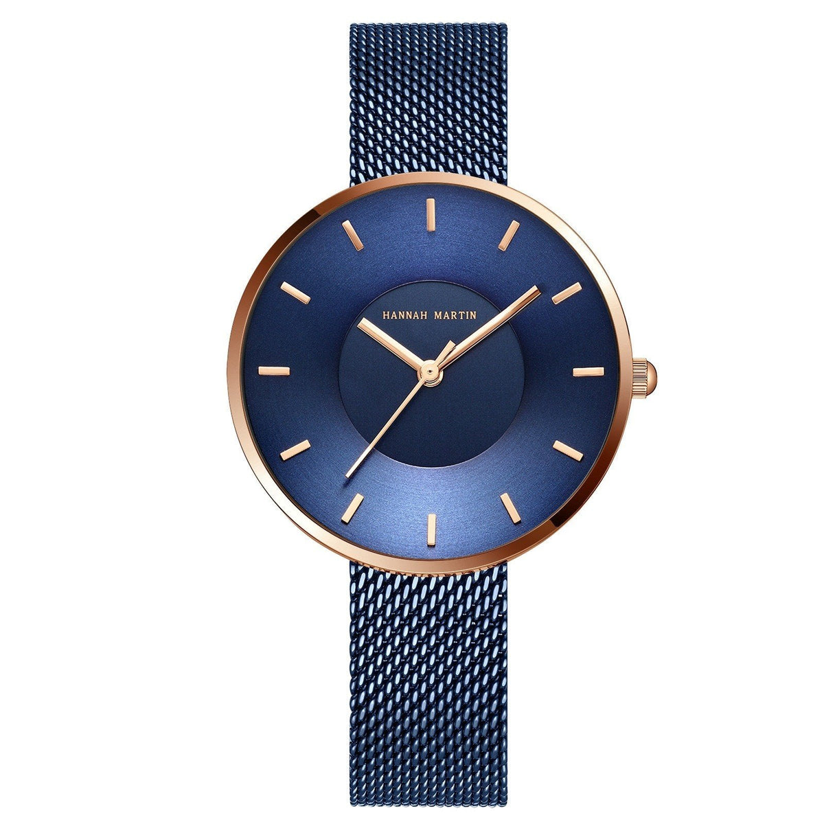 Women's Minimalist Mesh Watch with Slim Case and Clear Easy-Read Dial