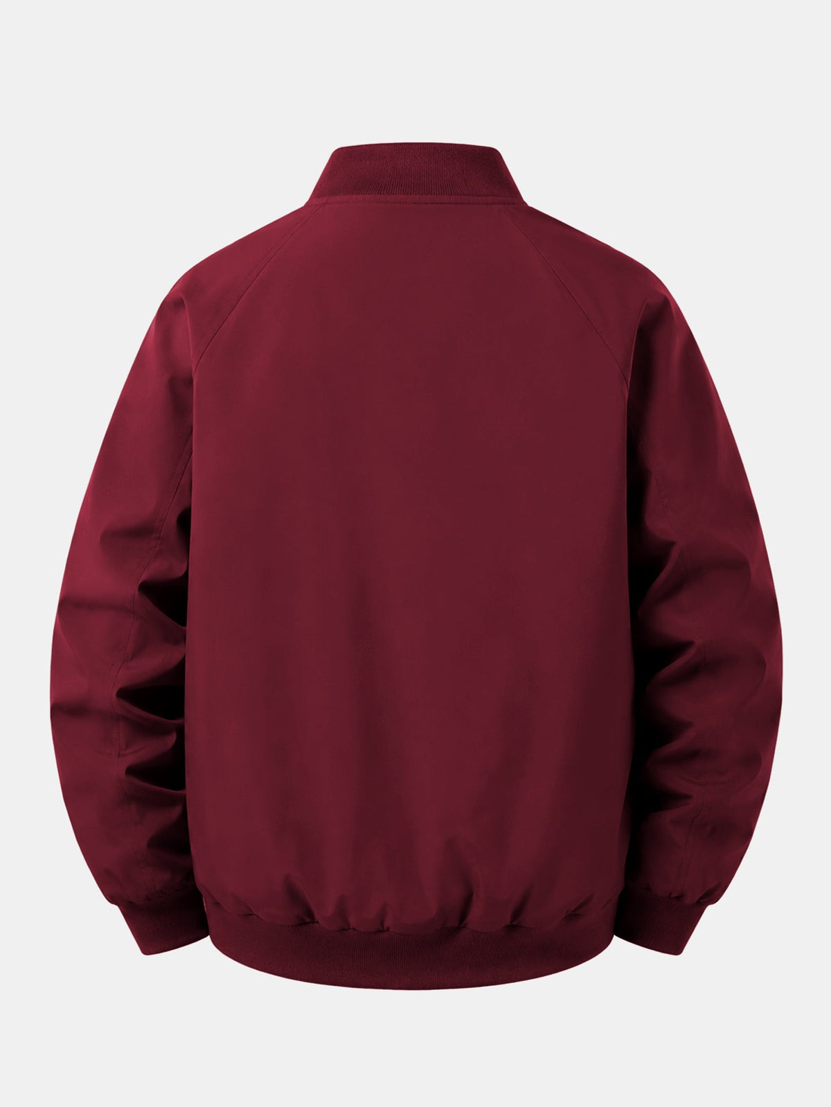 Men's Milano Italy Graphic Bomber Jacket – Relaxed Zip-Up Casual Outerwear with Ribbed Trims for Spring and Autumn