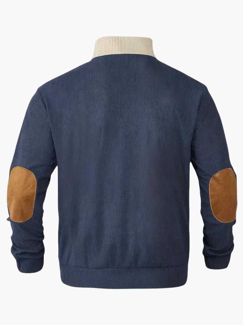 Knit Sweater with Zip Front