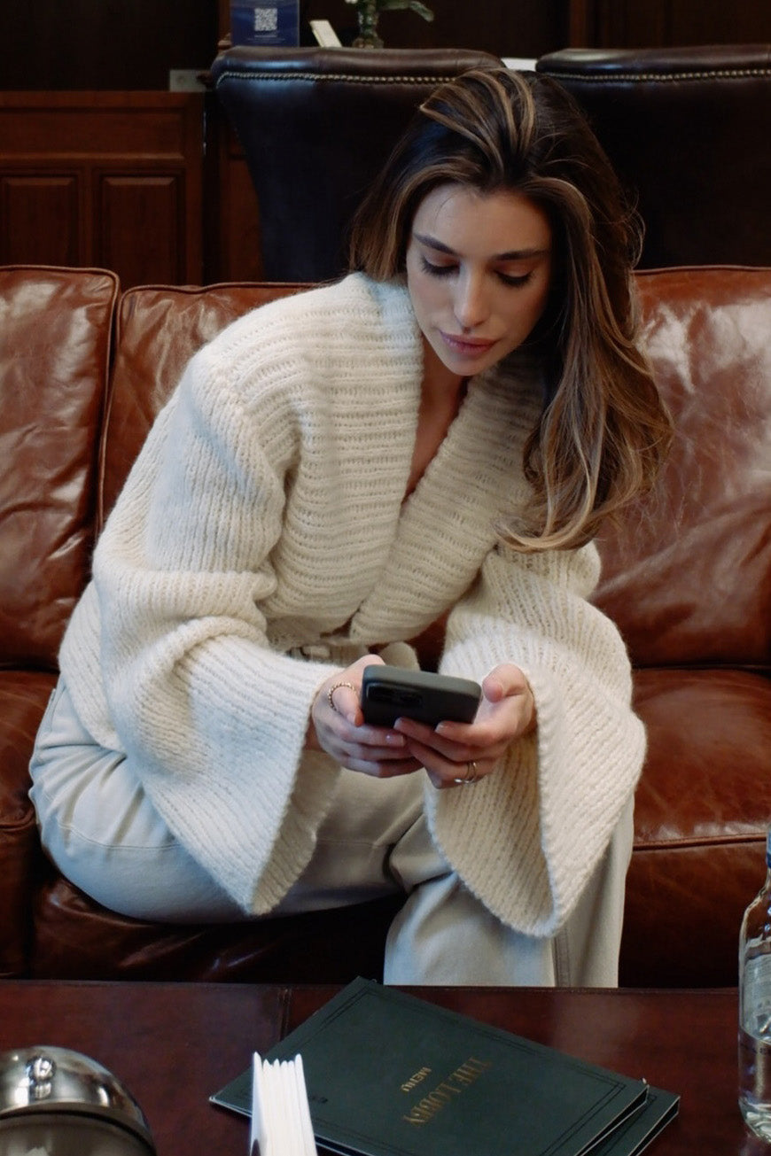 Luxury Irregular Knitted Cardigan