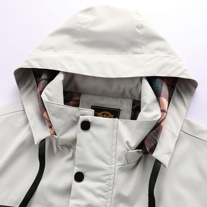 Men’s Hooded Utility Jacket with Flap Pockets