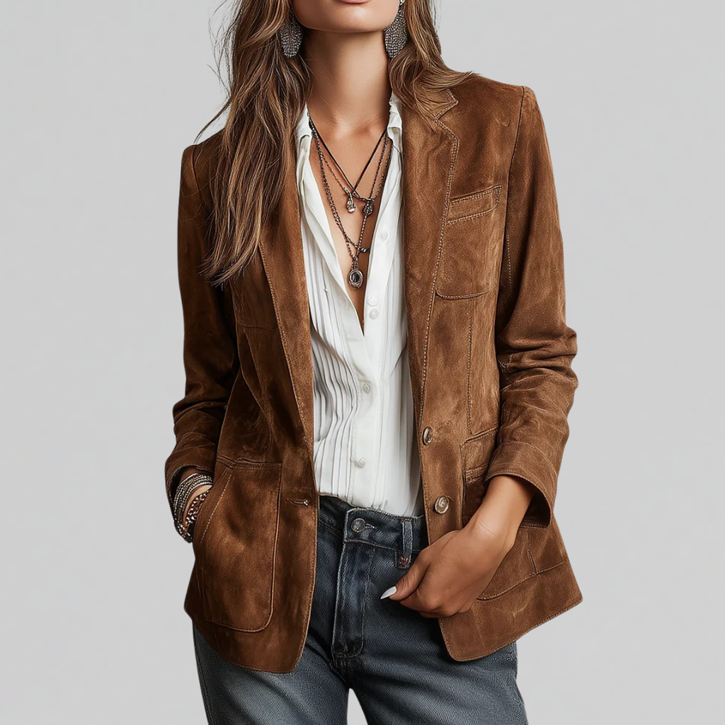 Fern - Soft Suede-Touch Blazer
