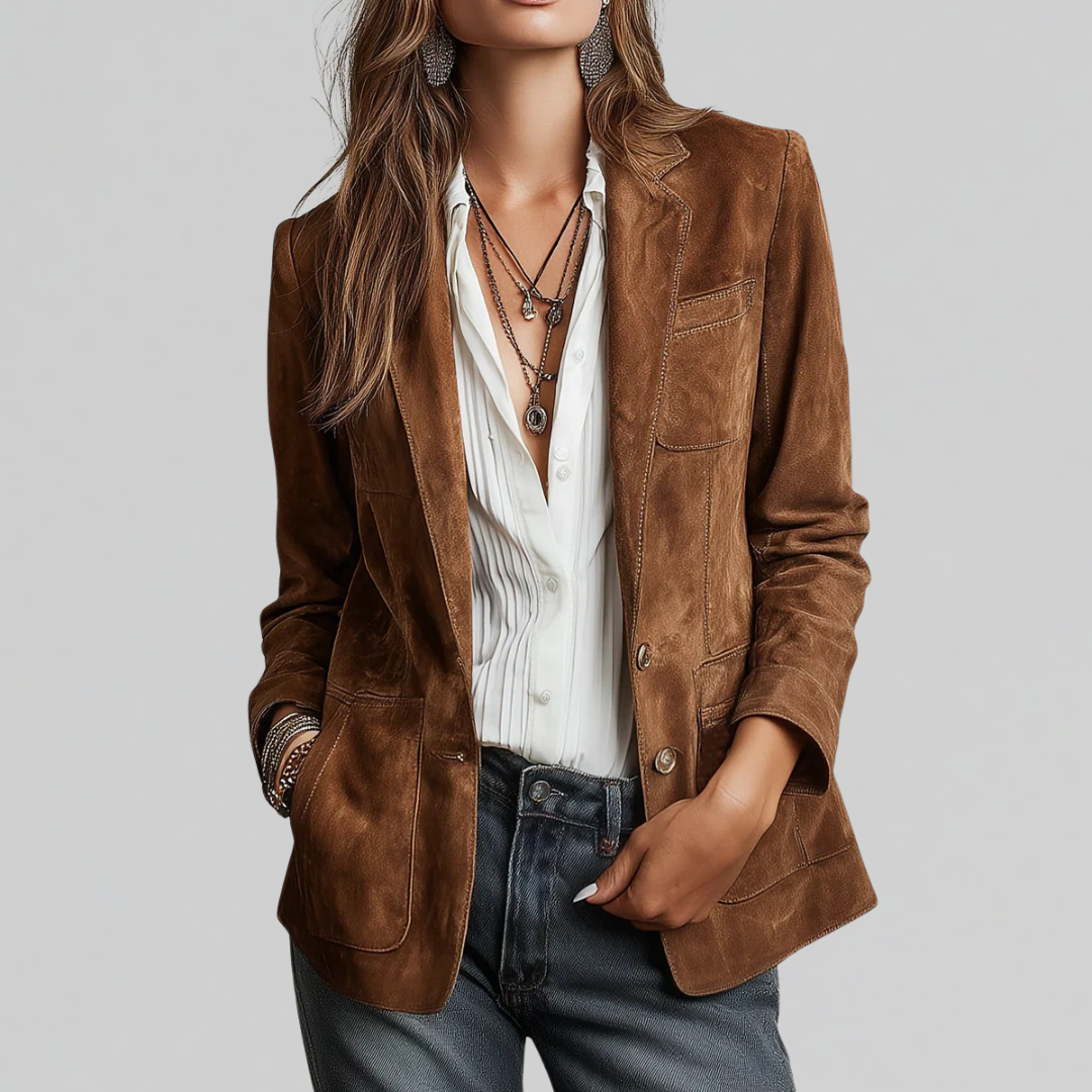 Valen | Soft Suede-Touch Blazer