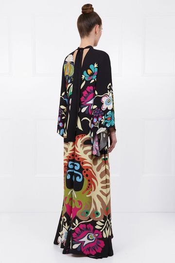 Peacock Magnificent Maxi-Length Dress Multi