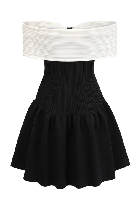 Refined One-Shoulder Short Dress
