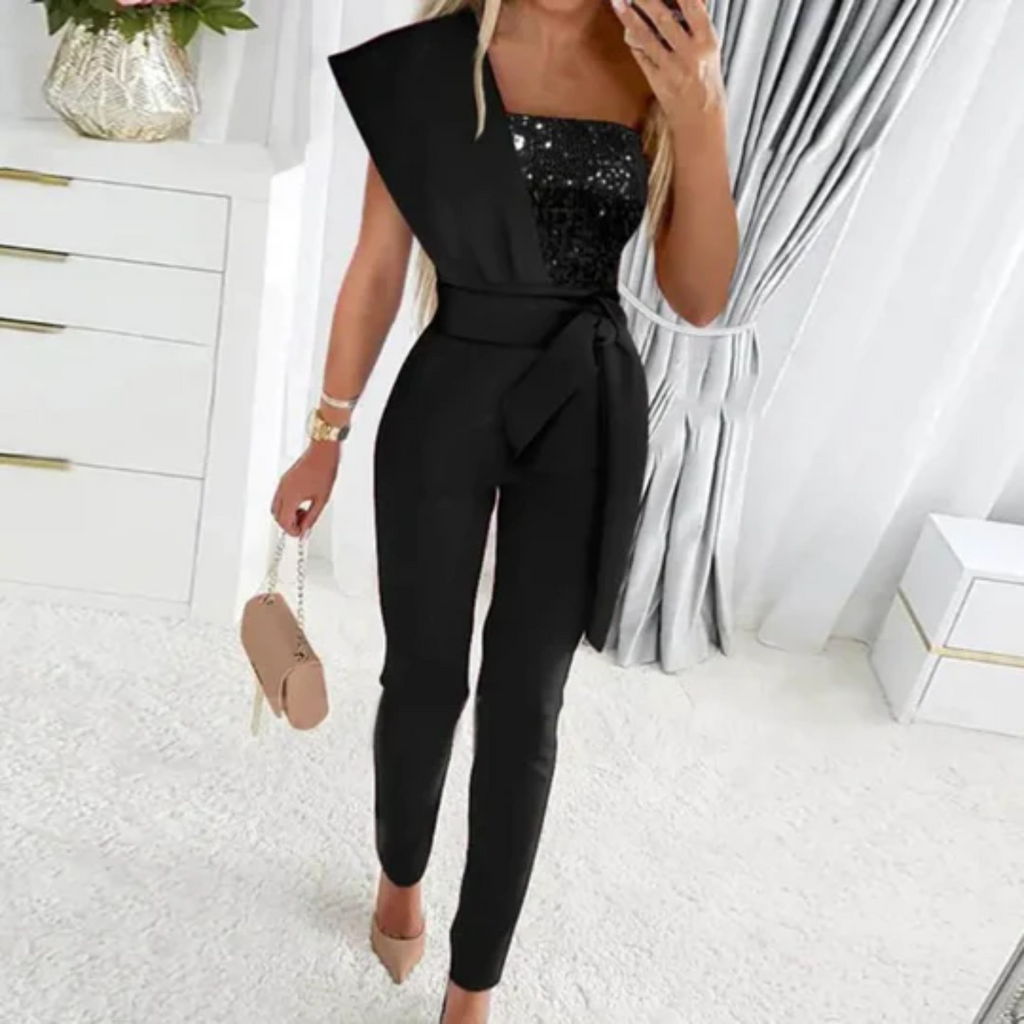 Unisex Sequin Evening Jumpsuit
