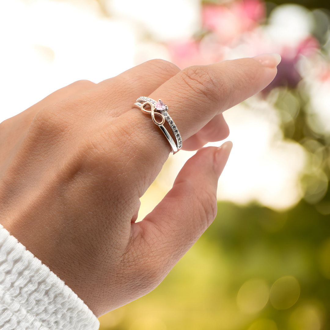 Eternal Infinity Ring - Mother & Daughter