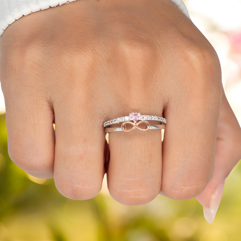 Eternal Infinity Ring - Mother & Daughter