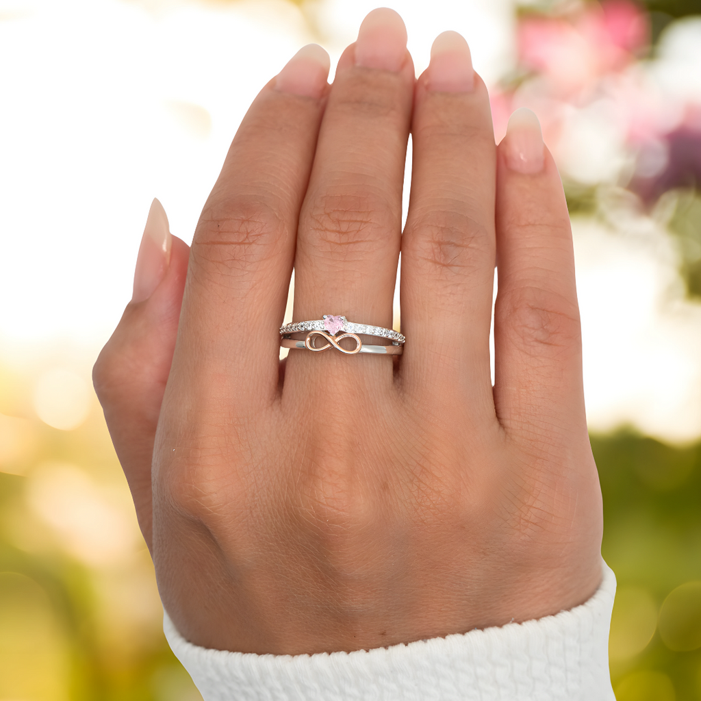 Eternal Infinity Ring - Mother & Daughter