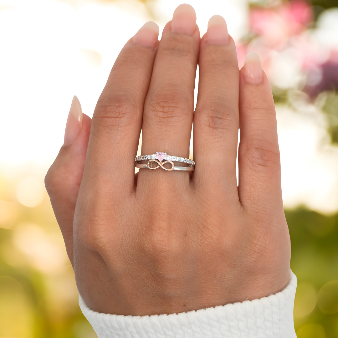 Eternal Infinity Ring - Mother & Daughter