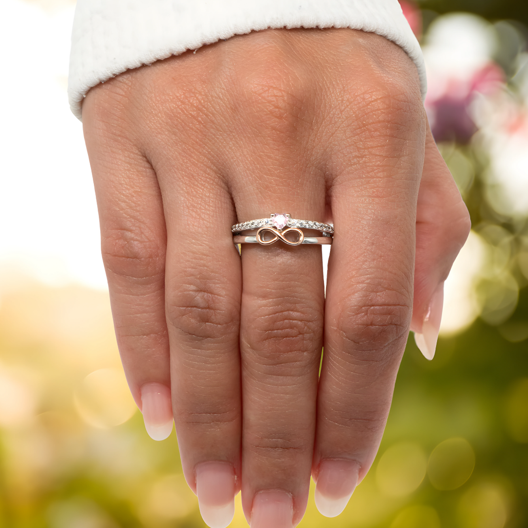 Eternal Infinity Ring - Mother & Daughter