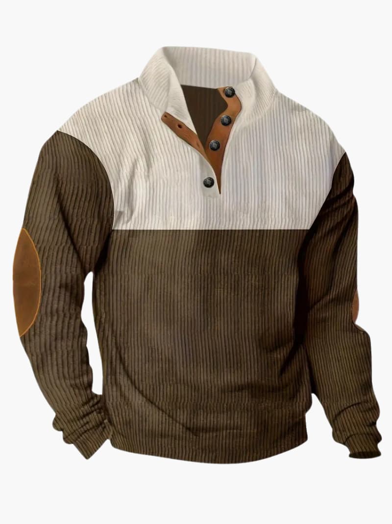 Knit Sweater with Zip Front