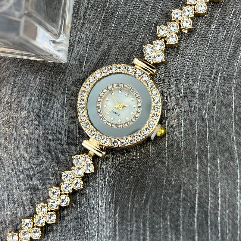 Marvella Women's Round Dial Crystal Watch