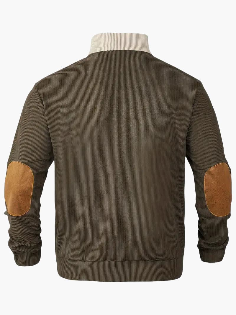 Knit Sweater with Zip Front