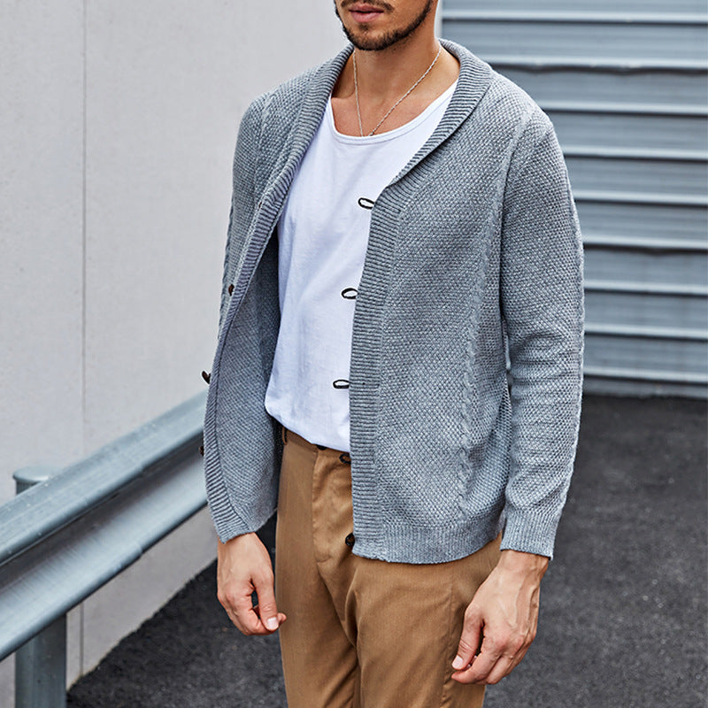 Knit Cardigan with Button Front