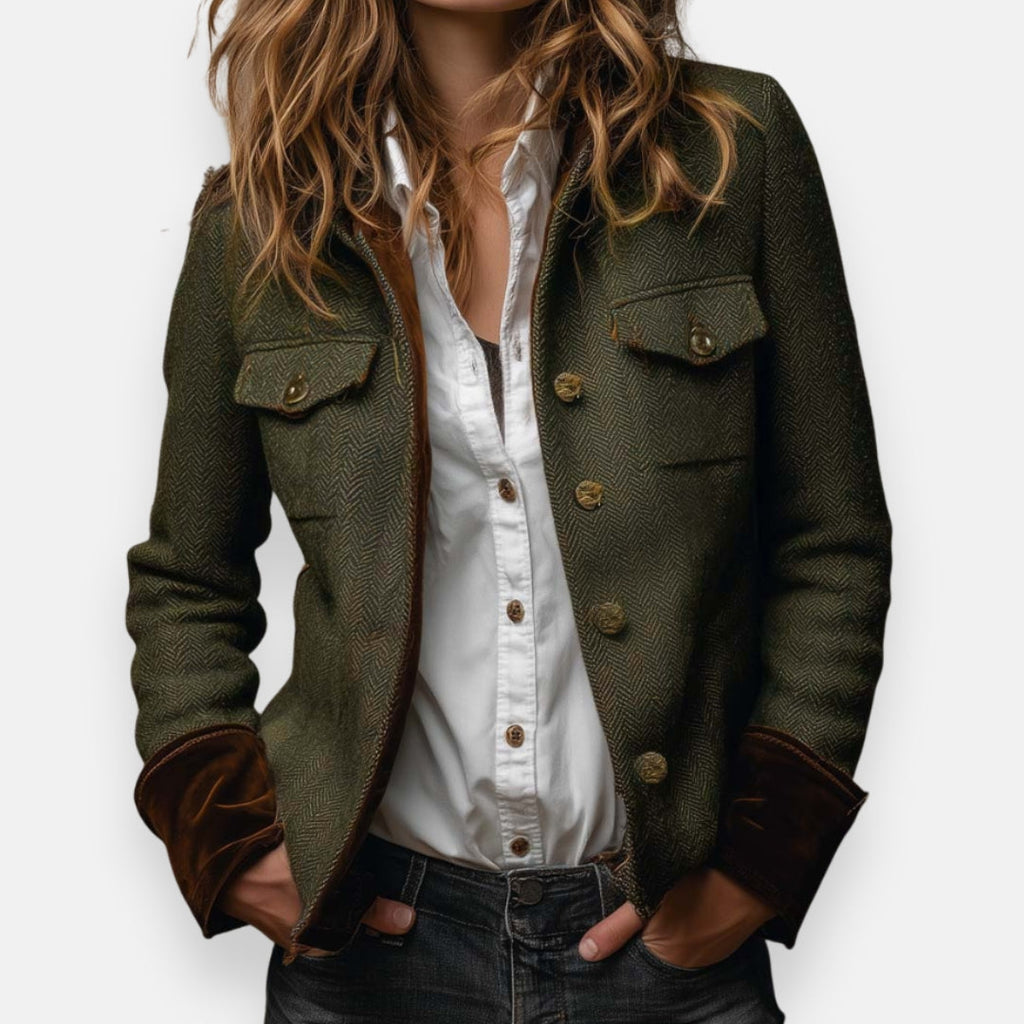 LUCY - HERRINGBONE TWEED JACKET