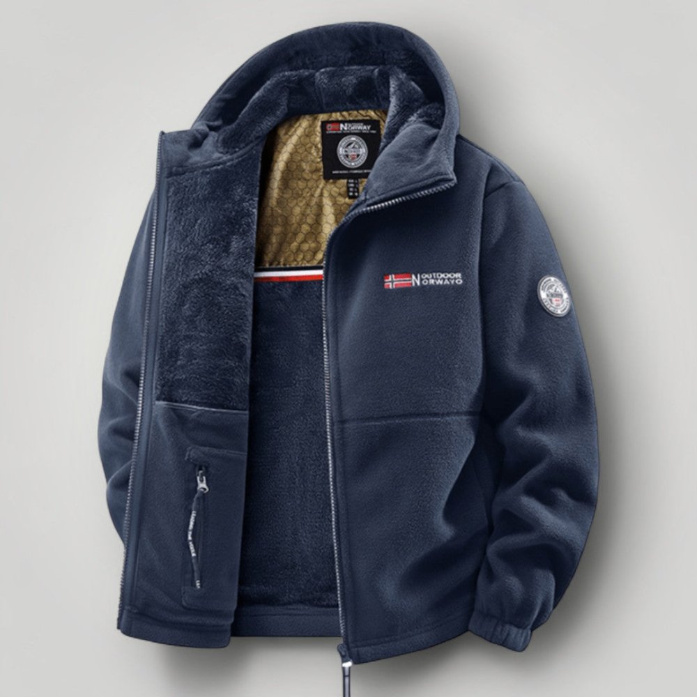 Water-Resistant Fleece Jacket and Pants Set