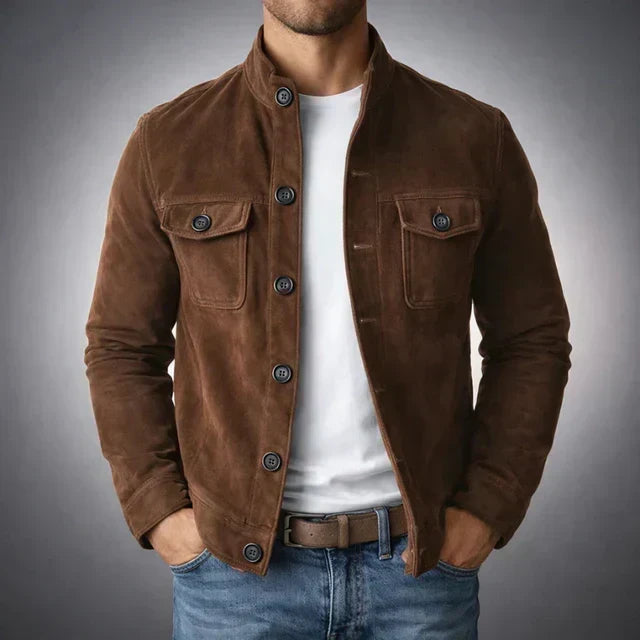Jacob - Classic Pocket Suede Jacket