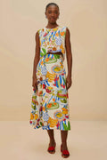 Coordinated Holiday Joy Fruit Color Skirt Set
