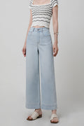 High-Waisted Wide-Leg Jeans