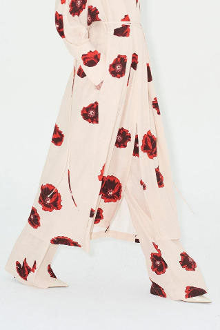 Modern Sahara Print Kimono Dress