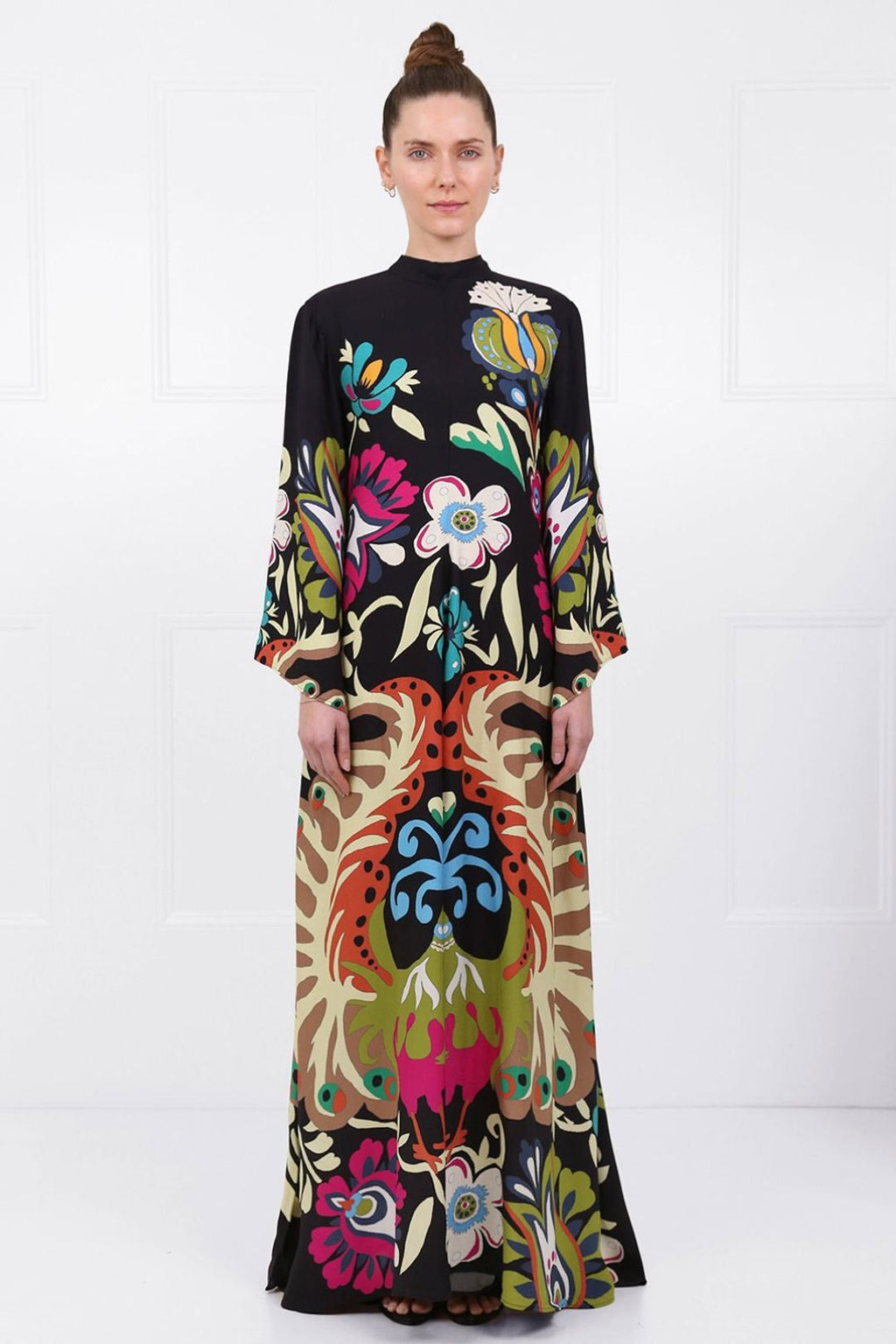 Peacock Magnificent Maxi-Length Dress Multi