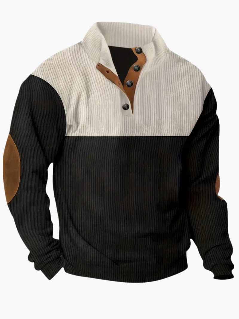 Knit Sweater with Zip Front