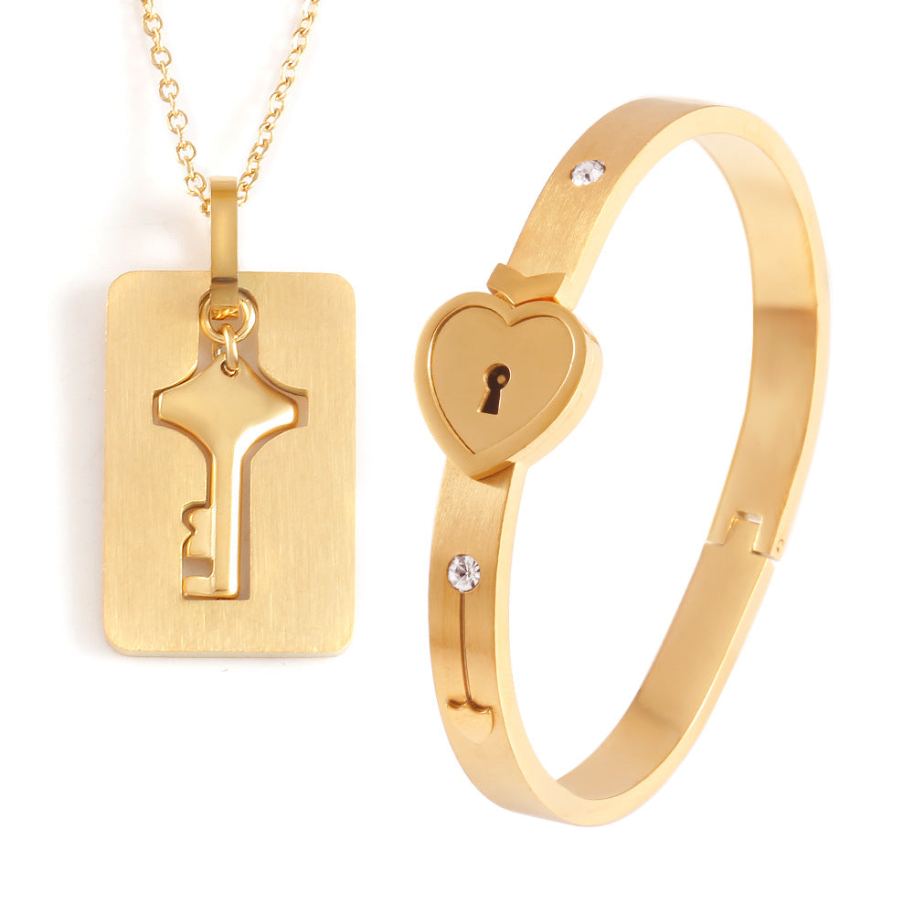 Couple's Heart Lock and Key Set - Énclave