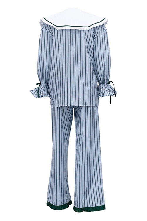Coordinated Barbara PJ Set - Blue Stripe