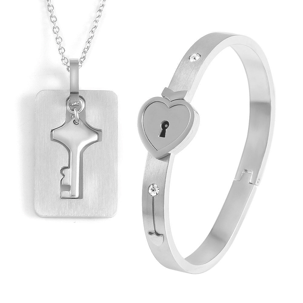 Couple's Heart Lock and Key Set - Énclave