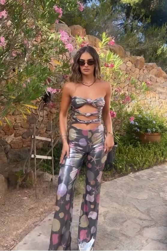 Kate Patterned Shimmer Jumpsuit