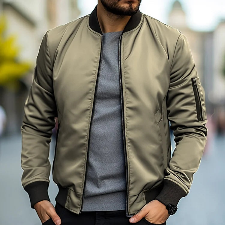 Lined Bomber Jacket